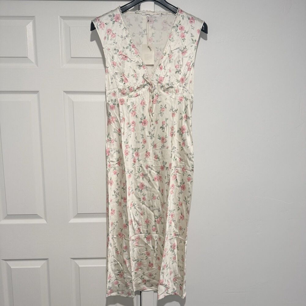 Tularosa Women’s Tina Midi Dress in Spring Floral Multi - Large - Picture 4 of 12